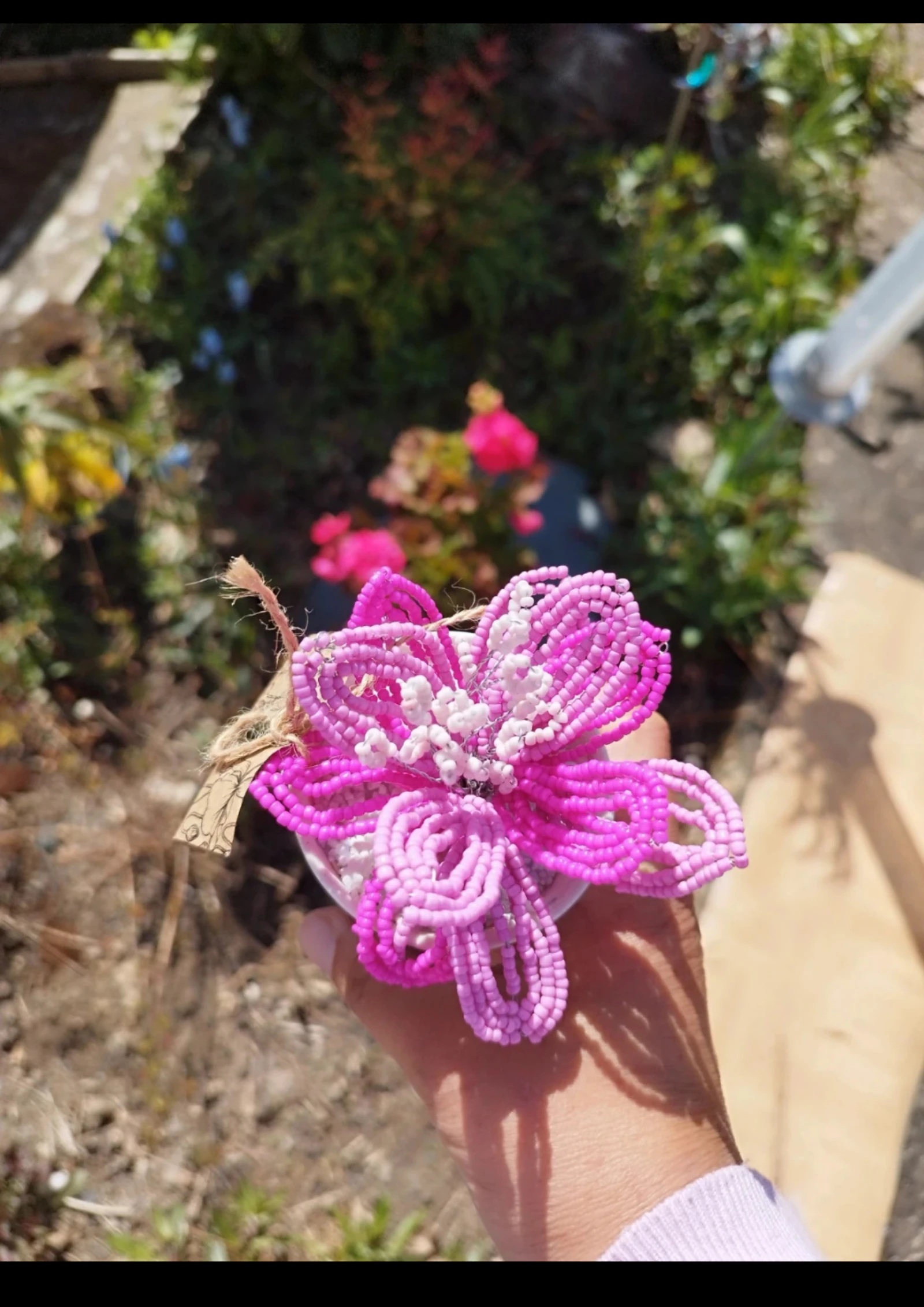 Flores em pérolas flores eternas vintage – photo 6